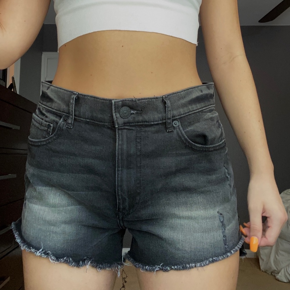 high wasted shorts from express
